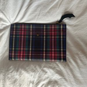 J.Crew Tartan Plaid  Clutch